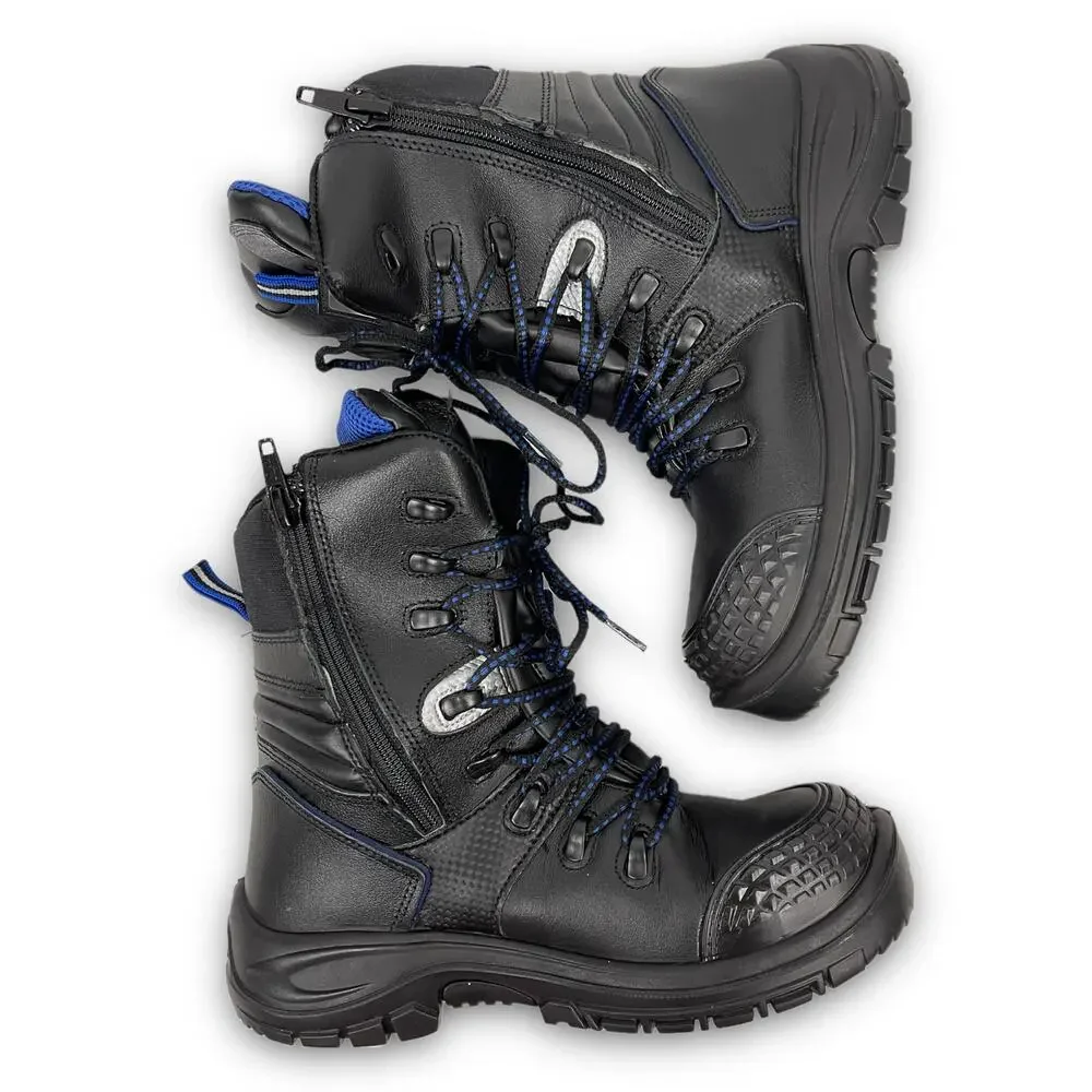 Safety Work Boots Insulated Water Resistant Aluminum Toe Protection Black 7.5